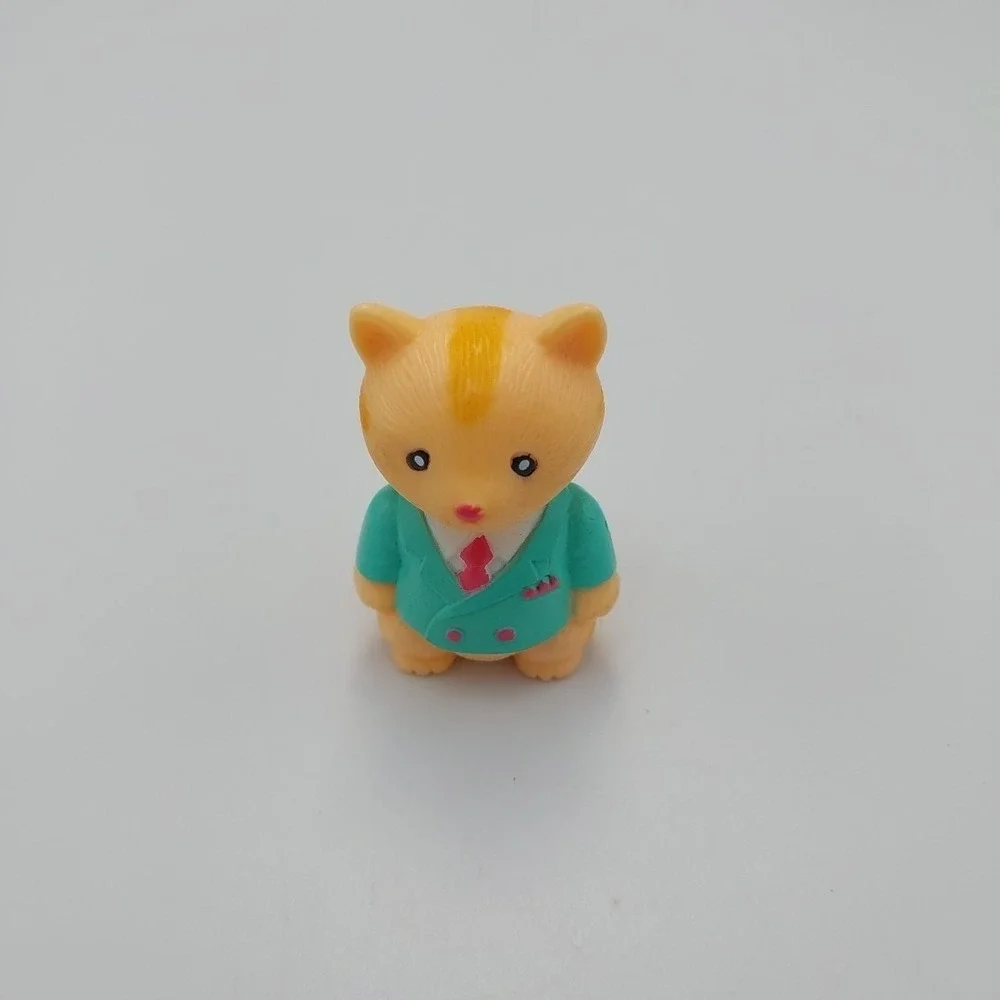 Vintage Takara Playmates Furry Families Cat Family Dad Father Cat‎